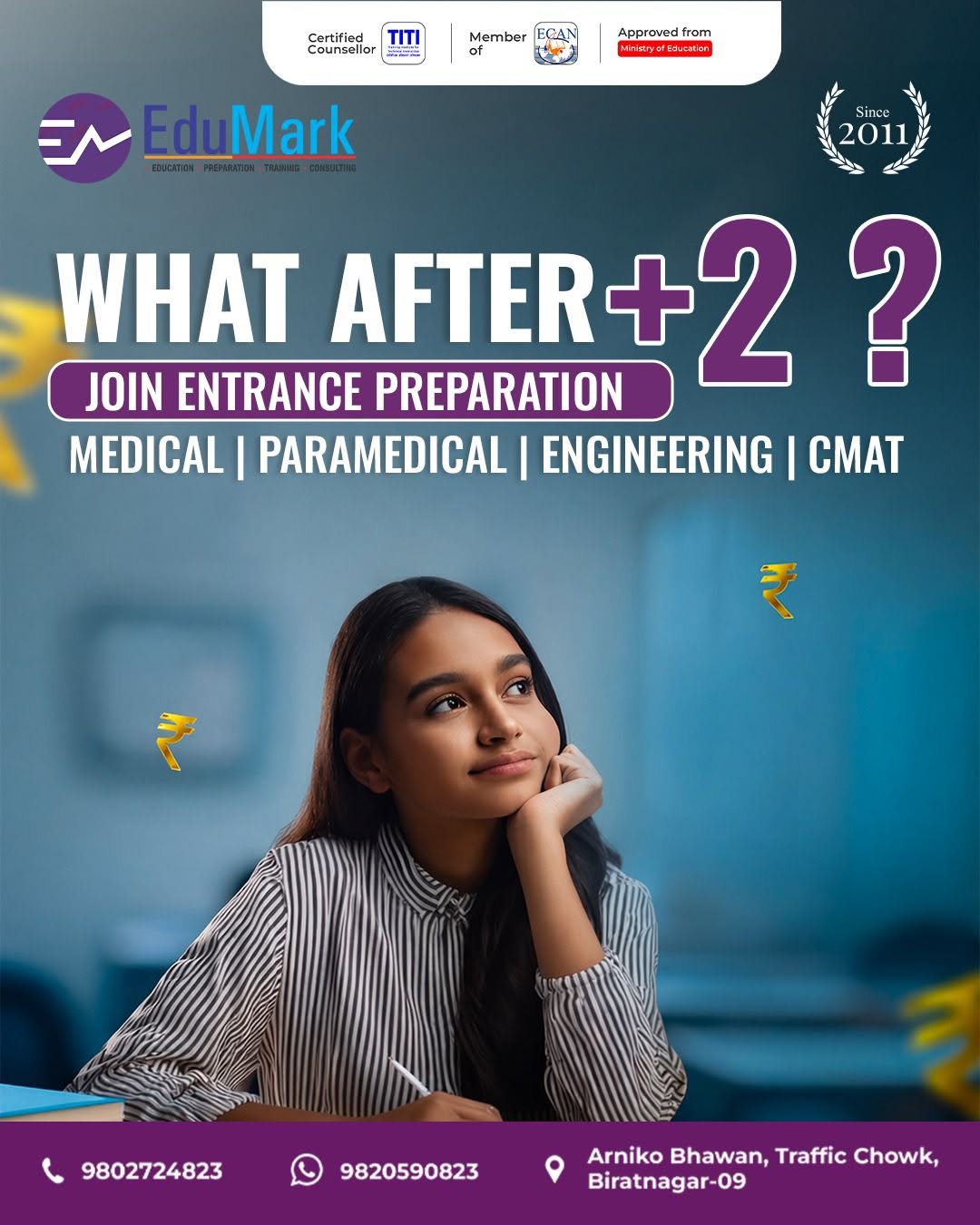 Student preparing